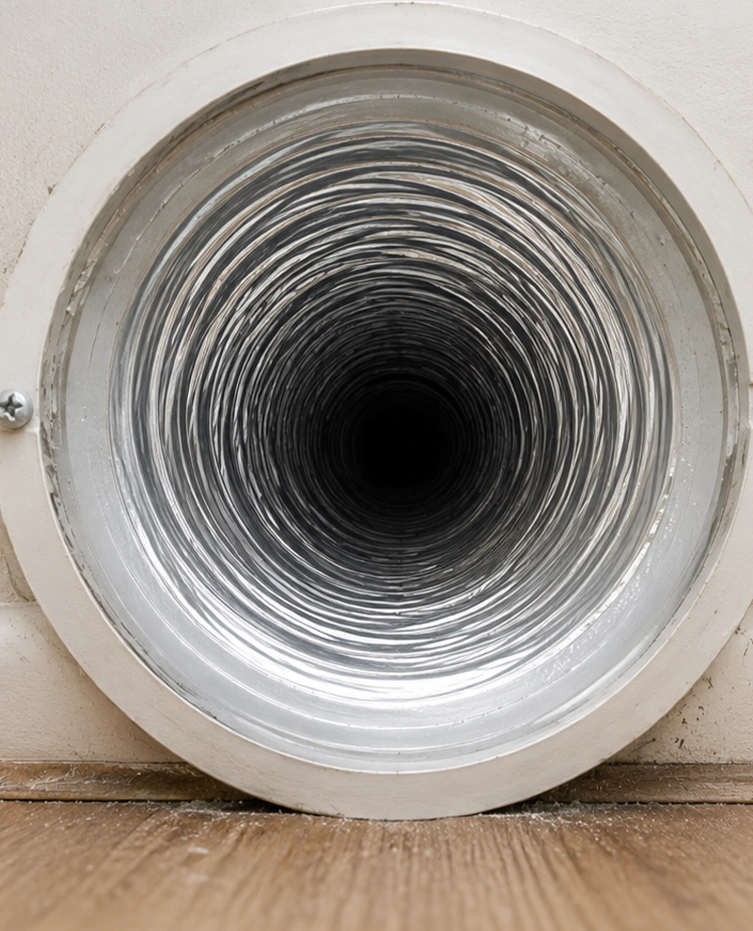 after dryer vent cleaning
